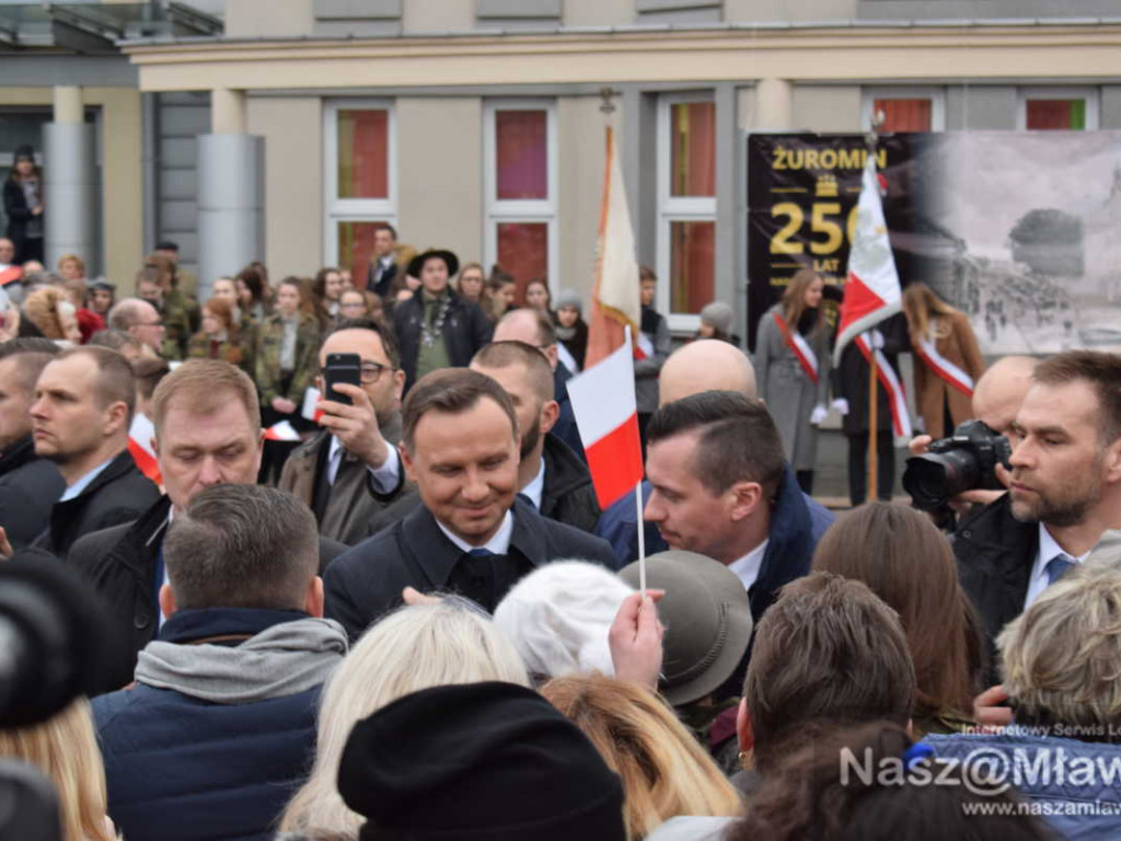 Prezydent Andrzej Duda w Żurominie. Mówił o kurnikach