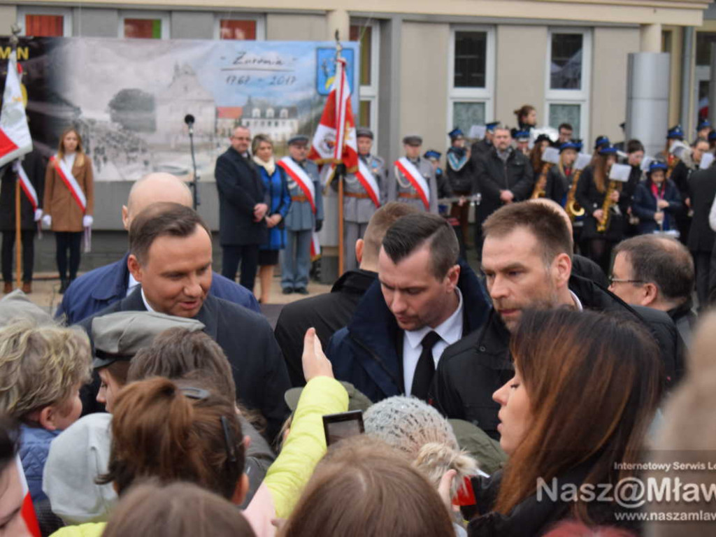 Prezydent Andrzej Duda w Żurominie. Mówił o kurnikach