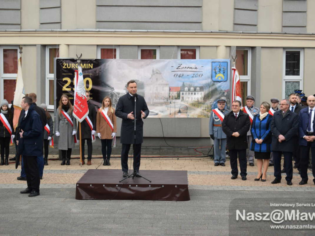 Prezydent Andrzej Duda w Żurominie. Mówił o kurnikach
