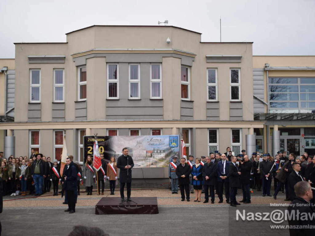 Prezydent Andrzej Duda w Żurominie. Mówił o kurnikach