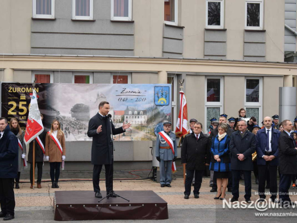 Prezydent Andrzej Duda w Żurominie. Mówił o kurnikach