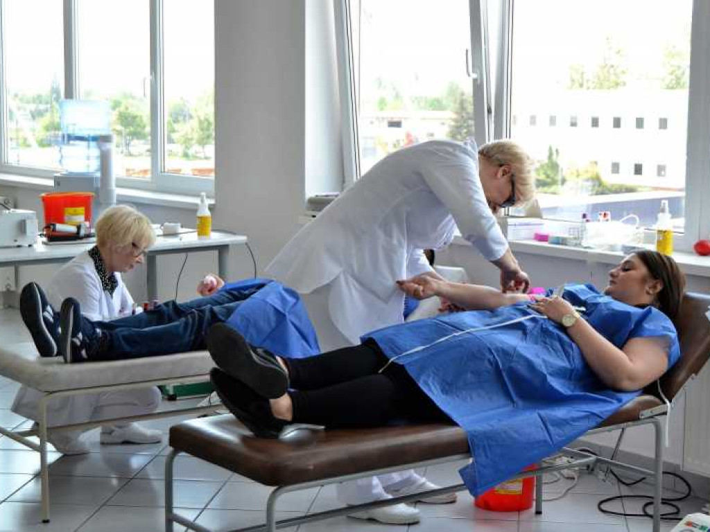 Pracownicy LG oddali krew dla mławskiego szpitala