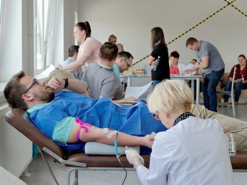 Pracownicy LG oddali krew dla mławskiego szpitala