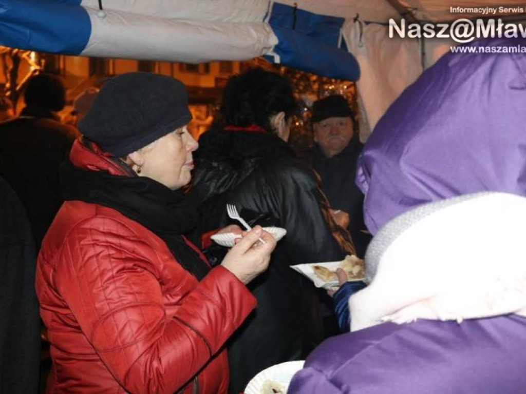 Mławianie życzyli sobie wesołych Świąt