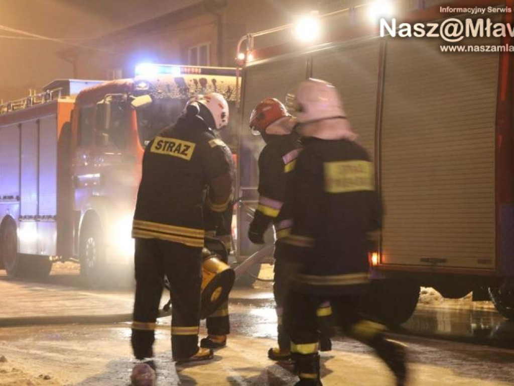 Z ostatniej chwili: pożar w Mławie. Nie żyje jedna osoba