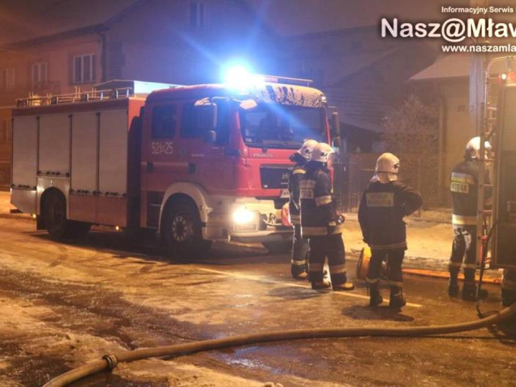Z ostatniej chwili: pożar w Mławie. Nie żyje jedna osoba