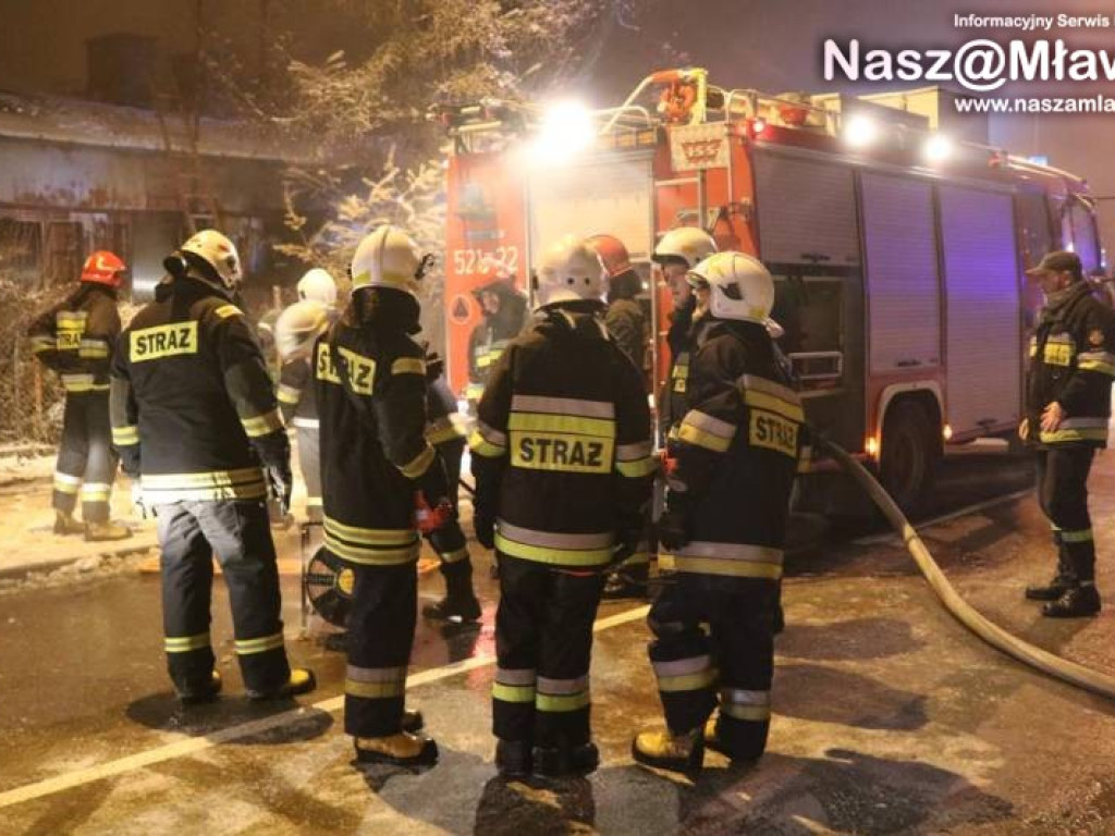 Z ostatniej chwili: pożar w Mławie. Nie żyje jedna osoba