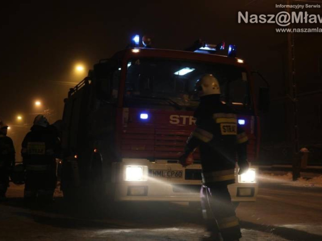 Z ostatniej chwili: pożar w Mławie. Nie żyje jedna osoba