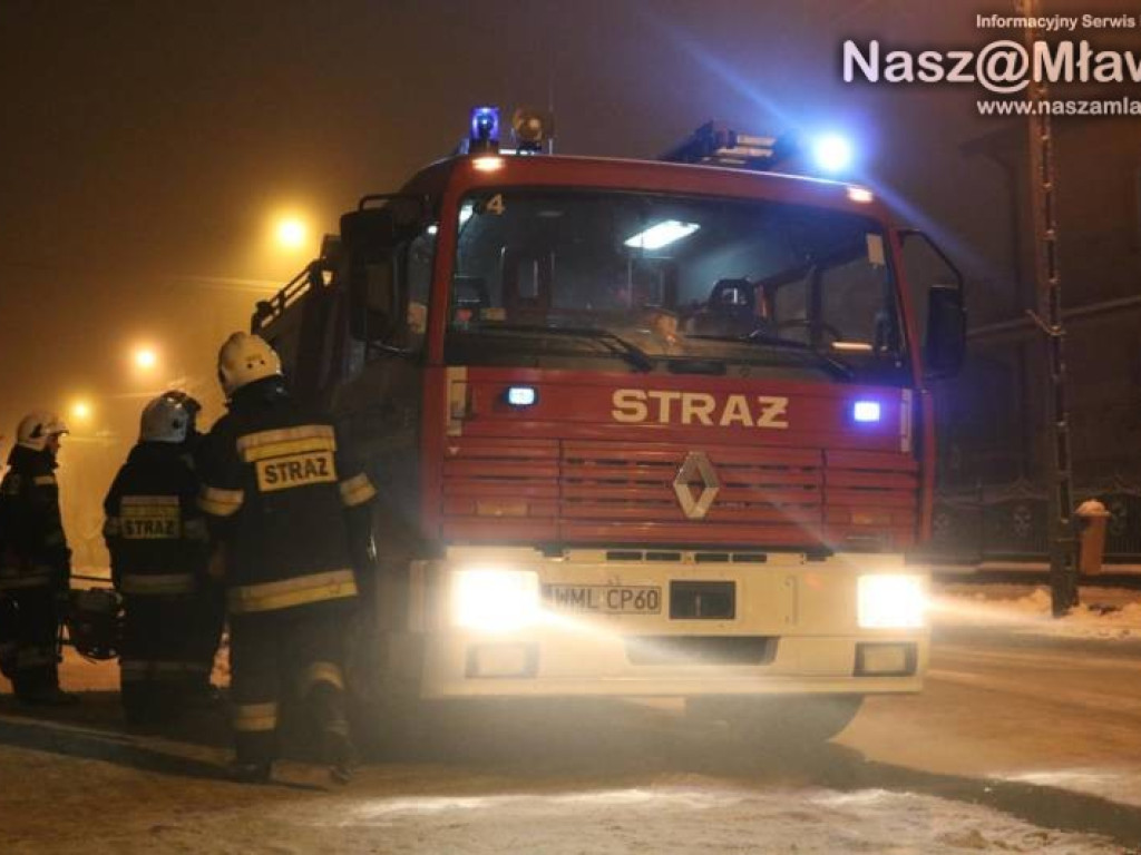 Z ostatniej chwili: pożar w Mławie. Nie żyje jedna osoba