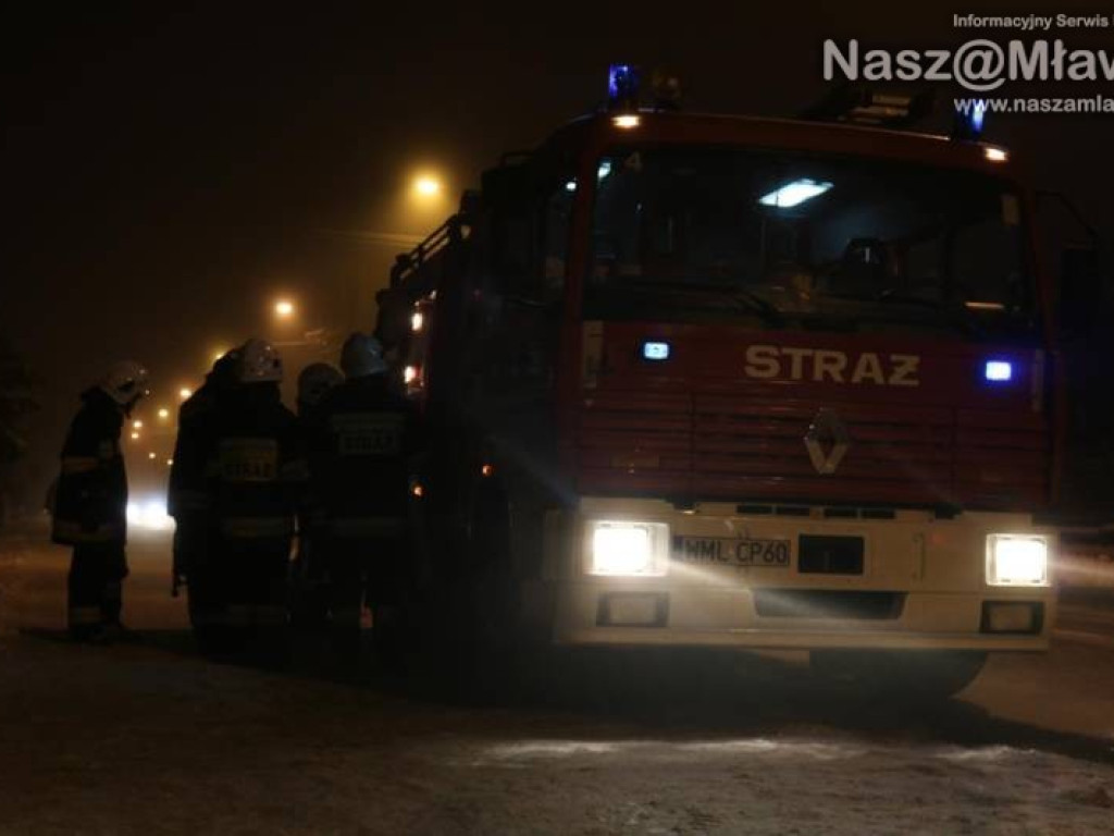 Z ostatniej chwili: pożar w Mławie. Nie żyje jedna osoba