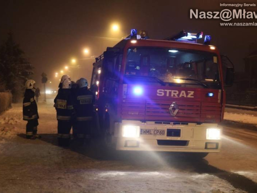 Z ostatniej chwili: pożar w Mławie. Nie żyje jedna osoba