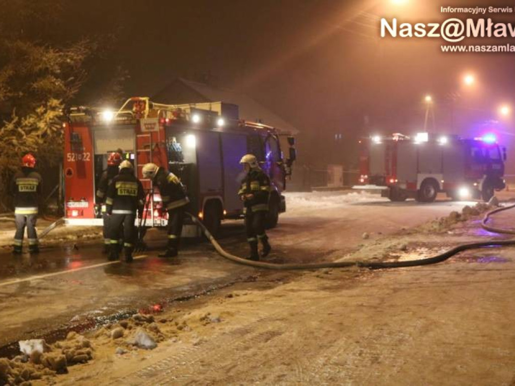 Z ostatniej chwili: pożar w Mławie. Nie żyje jedna osoba
