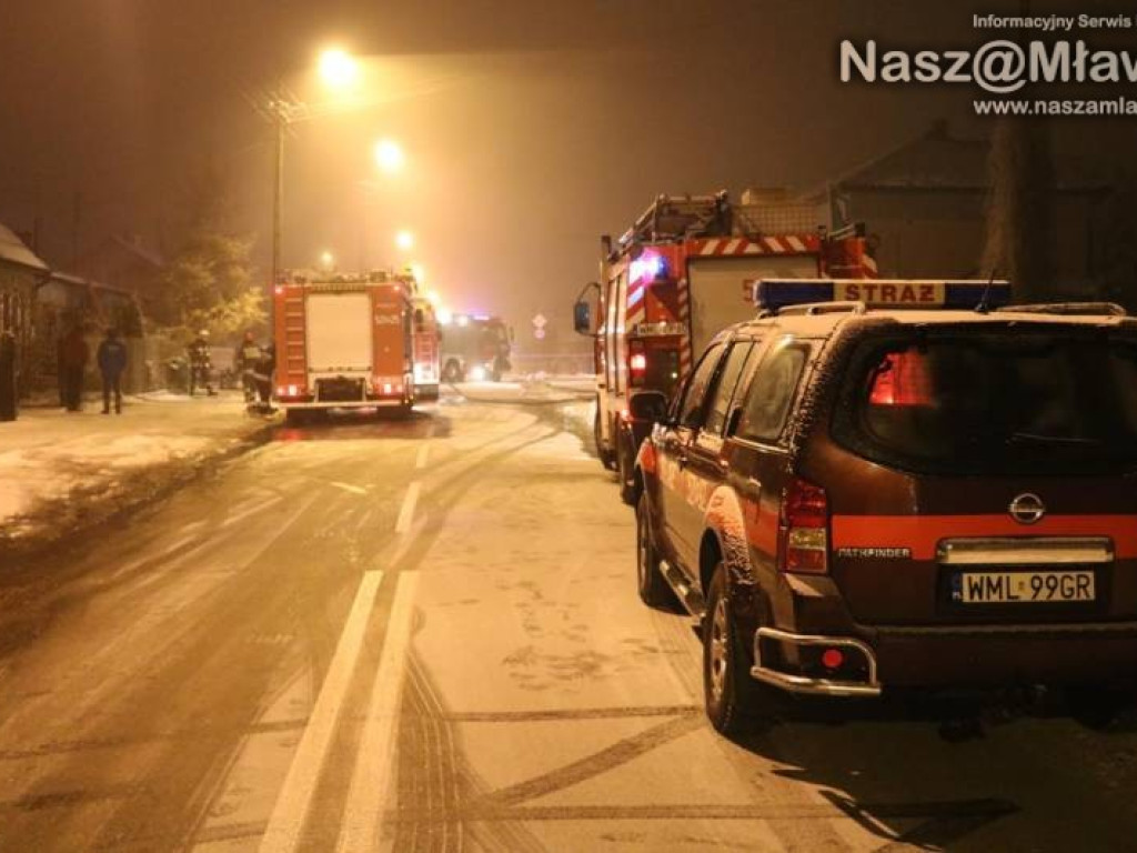Z ostatniej chwili: pożar w Mławie. Nie żyje jedna osoba