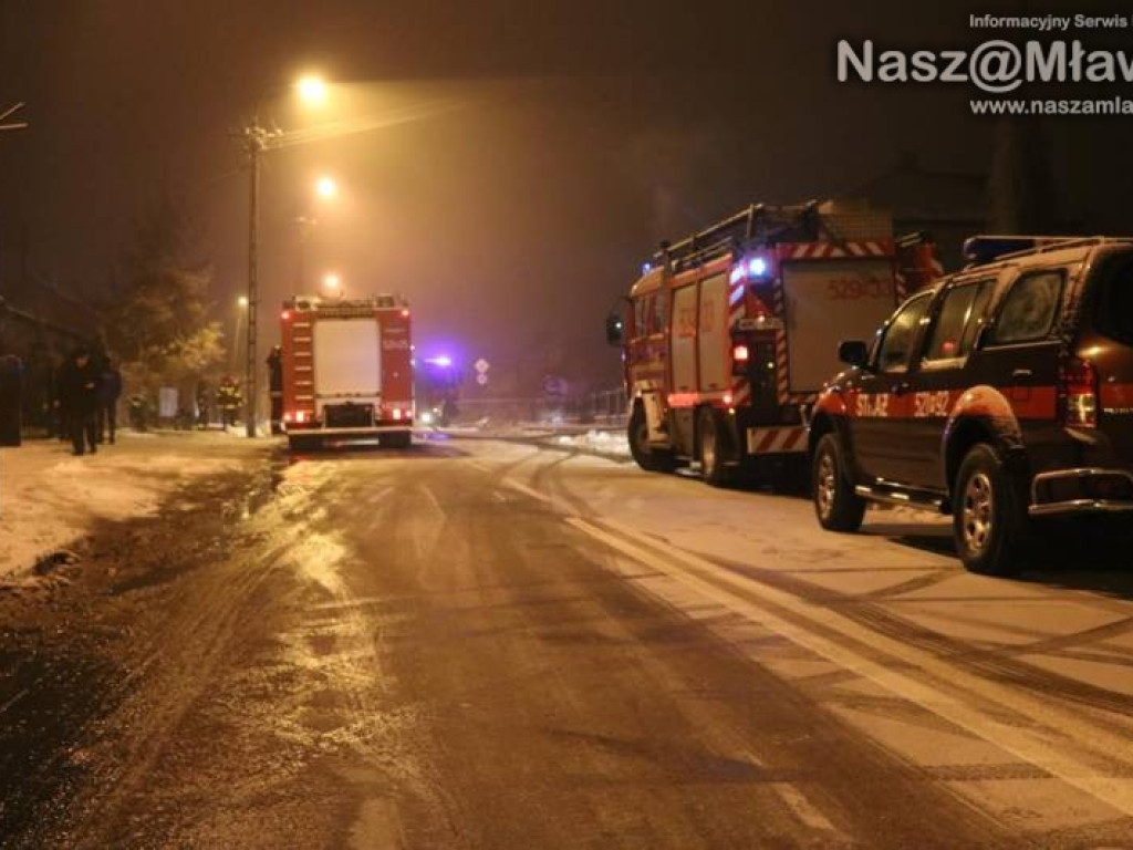Z ostatniej chwili: pożar w Mławie. Nie żyje jedna osoba