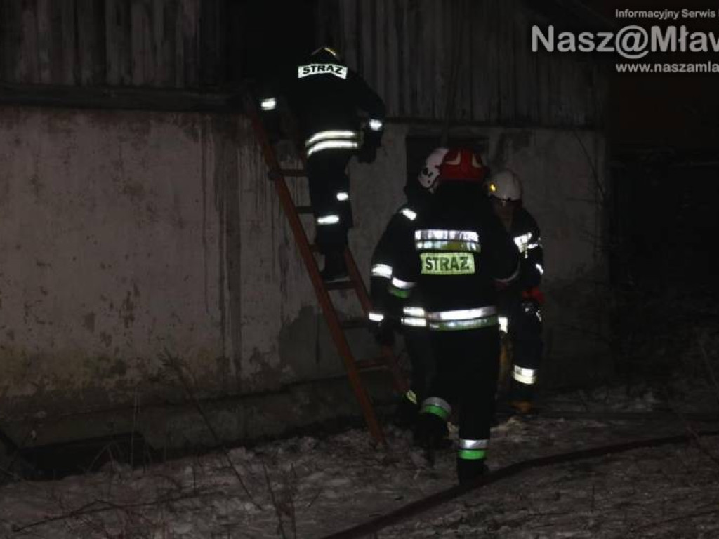 Z ostatniej chwili: pożar w Mławie. Nie żyje jedna osoba