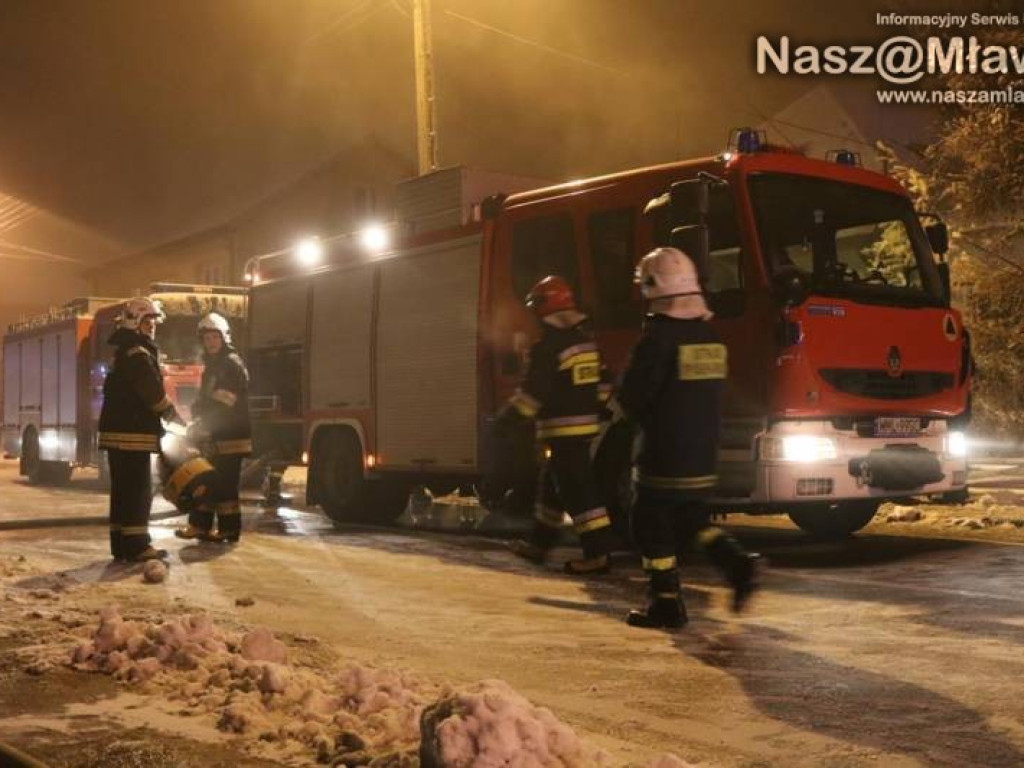 Z ostatniej chwili: pożar w Mławie. Nie żyje jedna osoba
