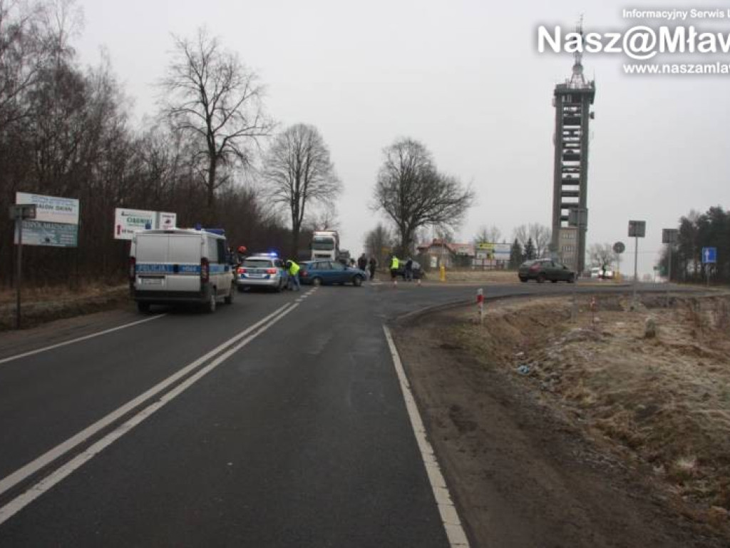 Wypadek na trasie Mława - Szydłowo. Jedna osoba ranna