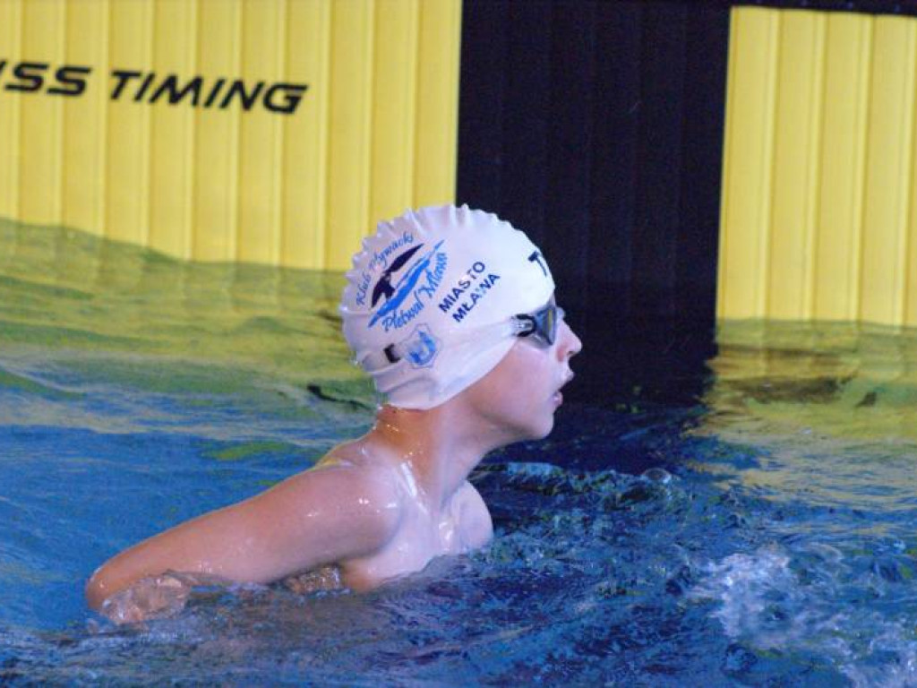 Goście specjalni na mławskim basenie. Od medalistki po prezesa