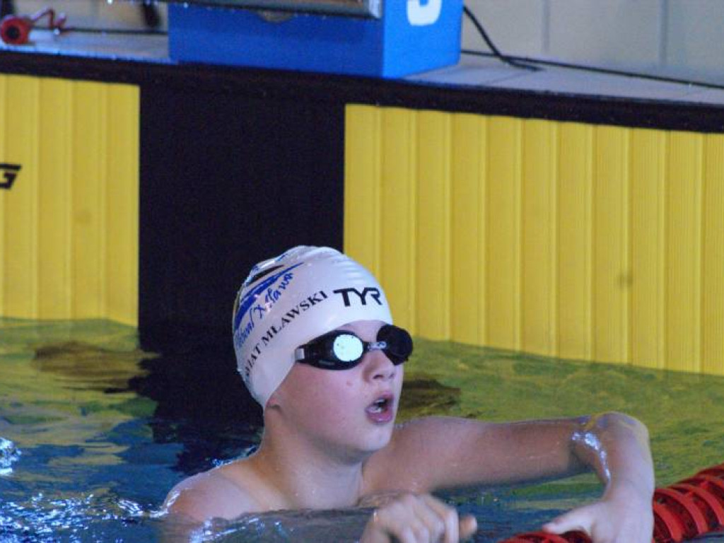 Goście specjalni na mławskim basenie. Od medalistki po prezesa