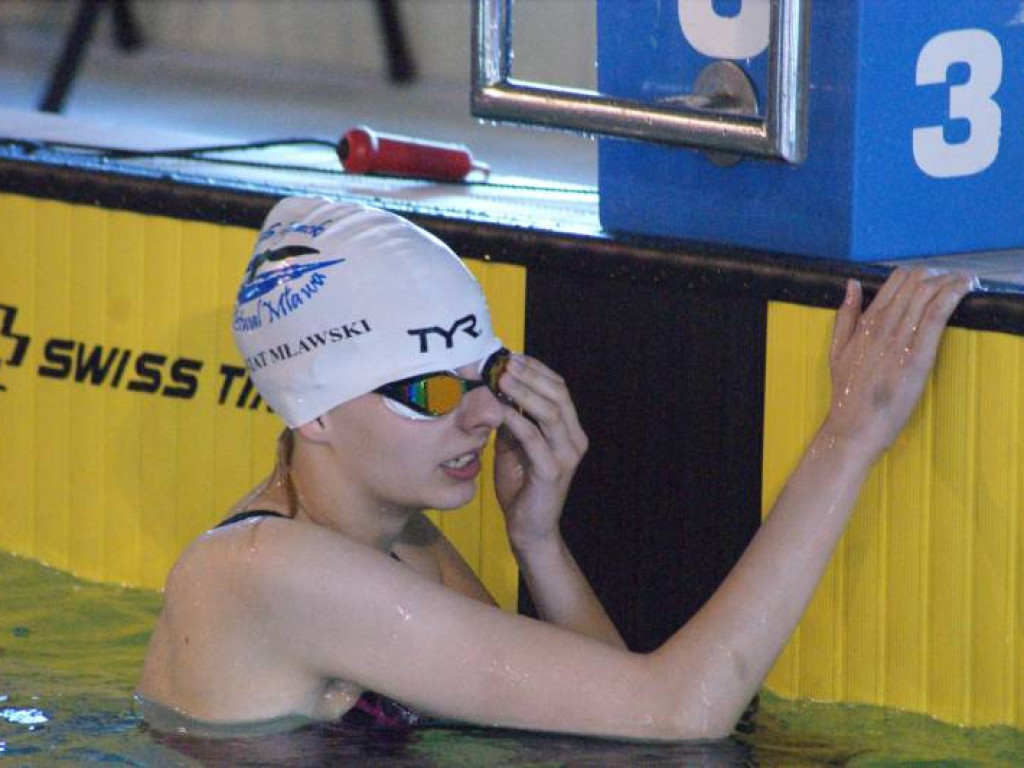 Goście specjalni na mławskim basenie. Od medalistki po prezesa