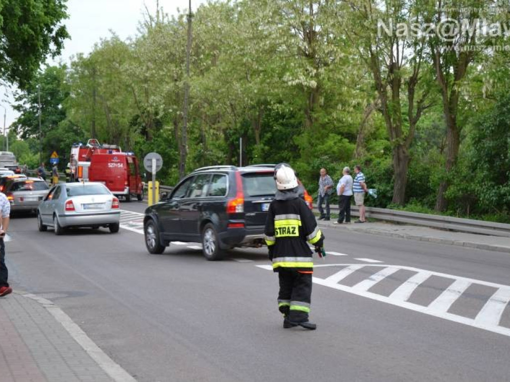 Pożar samochodu w Strzegowie. Na 