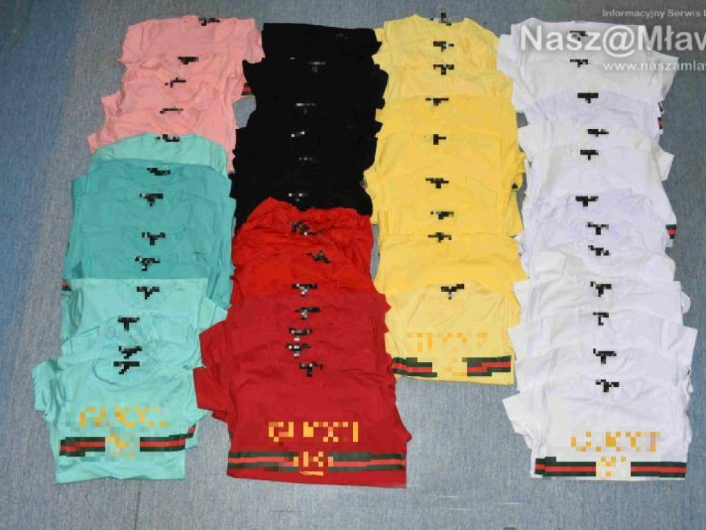 Podróbki na targu. Towary miały metki znanych marek