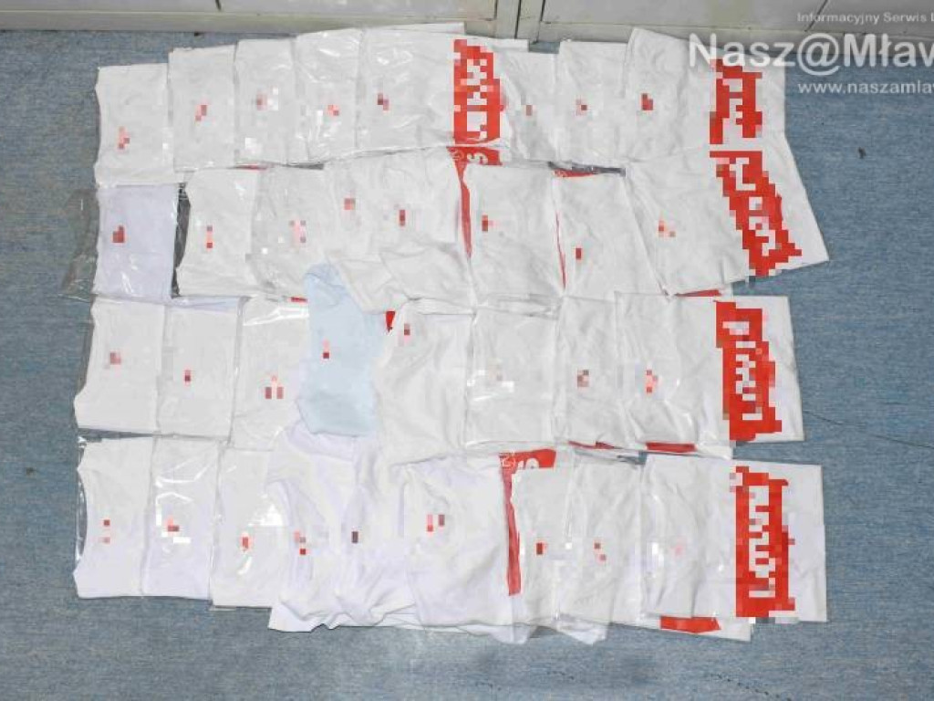 Podróbki na targu. Towary miały metki znanych marek