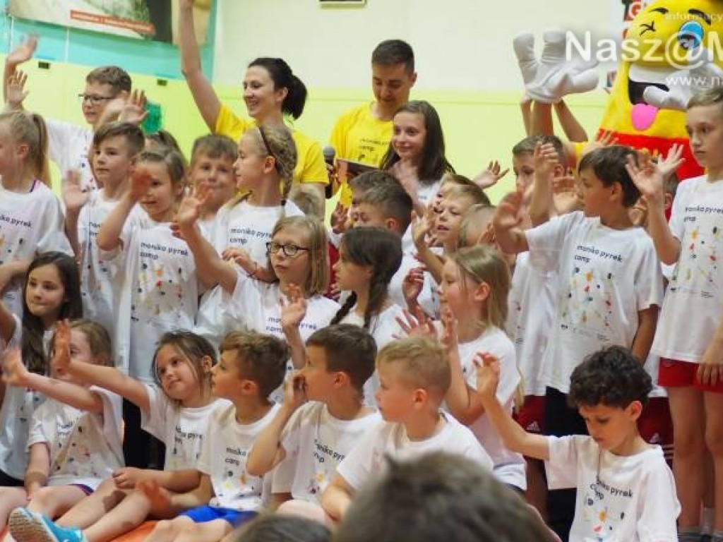 Ćwiczyli pod okiem wybitnych sportowców - Moniki Pyrek i Marka Plawgo