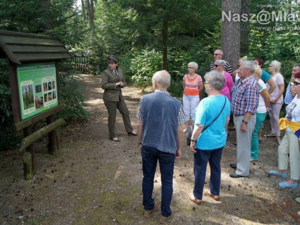 Tańce na świeżym powietrzu. Mławscy seniorzy gościli w Nadleśnictwie Dwukoły