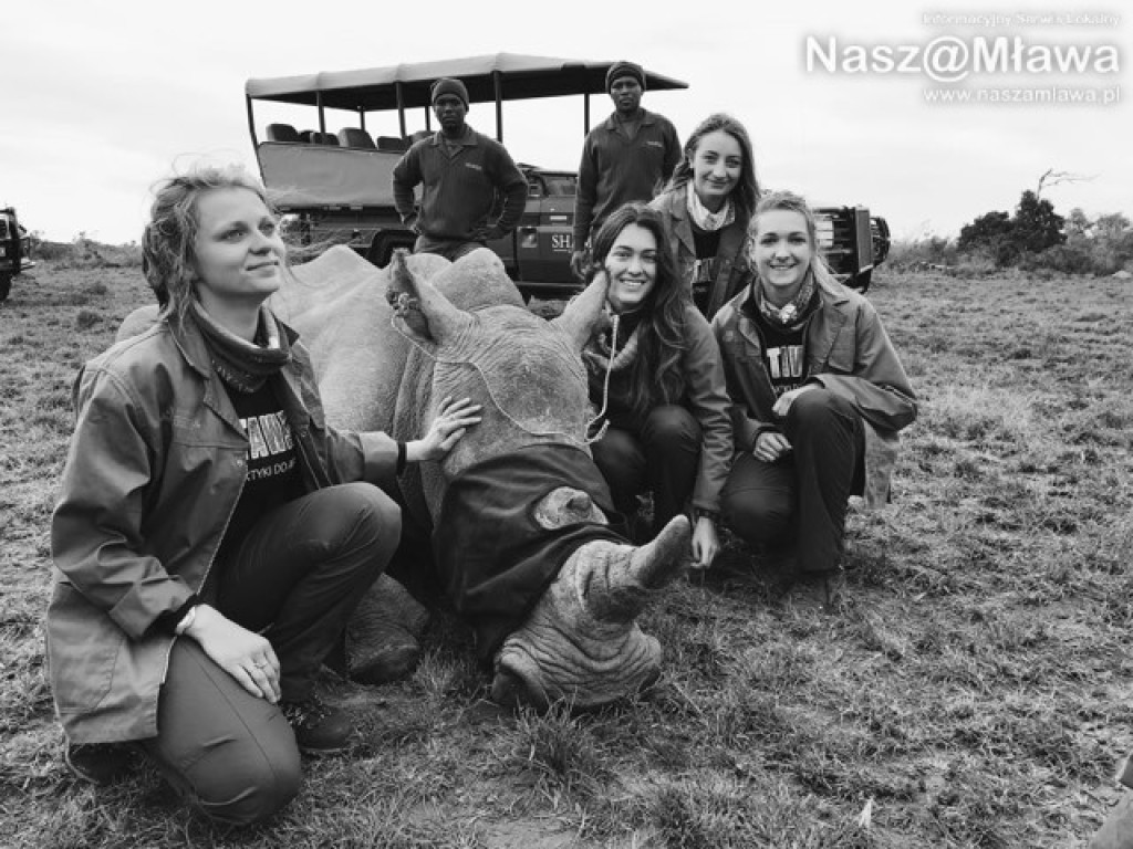 Pobrać krew nosorożcowi. Mławianka na praktykach w Afryce