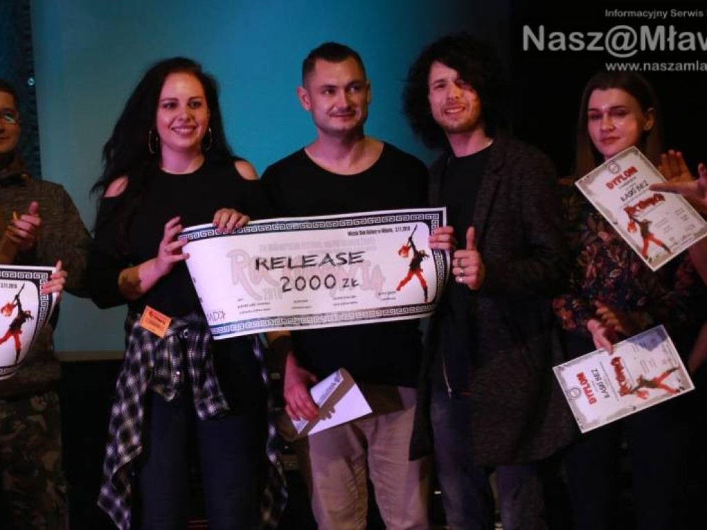 Festiwal muzyki rockowej. Drugie miejsce dla zespołu z Mławy