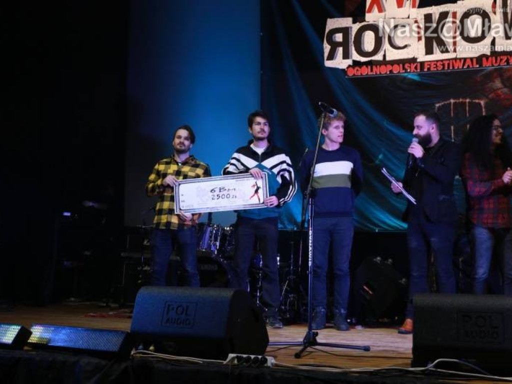 Festiwal muzyki rockowej. Drugie miejsce dla zespołu z Mławy