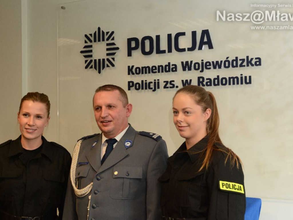 Nowi policjanci w mławskiej komendzie. Wczoraj złożyli ślubowanie