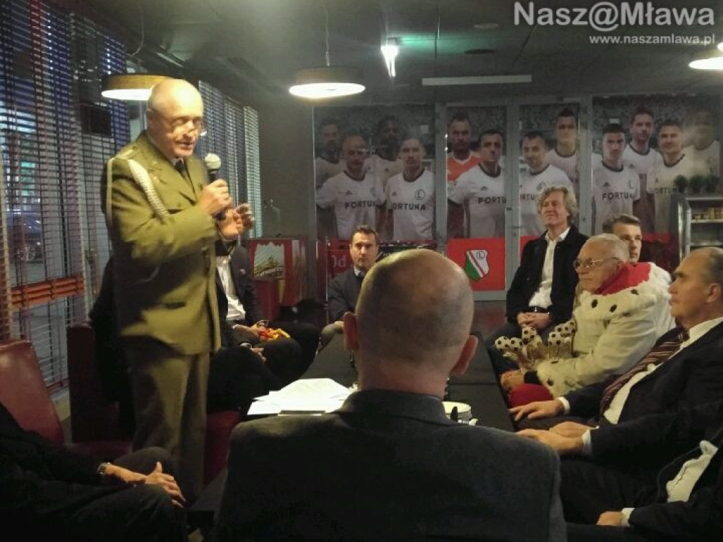 Mławianie na uroczystościach klubu Legia Warszawa. Inicjatorem Janusz Żbikowski