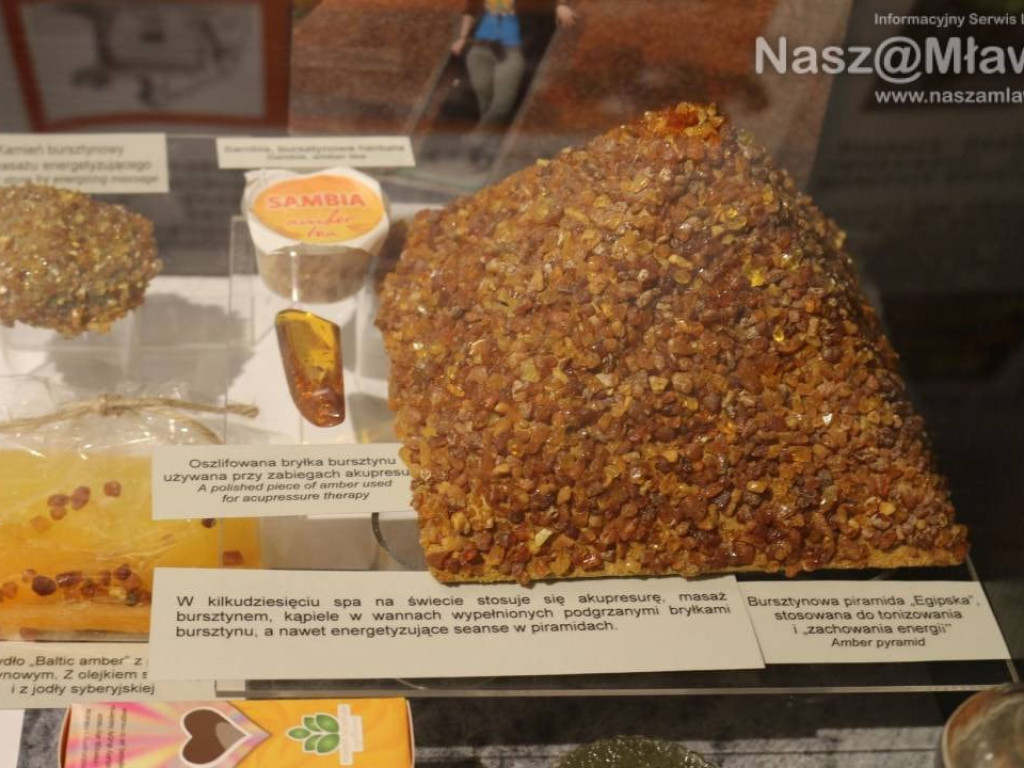 Piękne bursztyny w mławskim muzeum