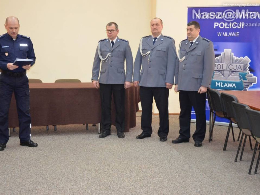 Pożegnanie w mławskiej komendzie