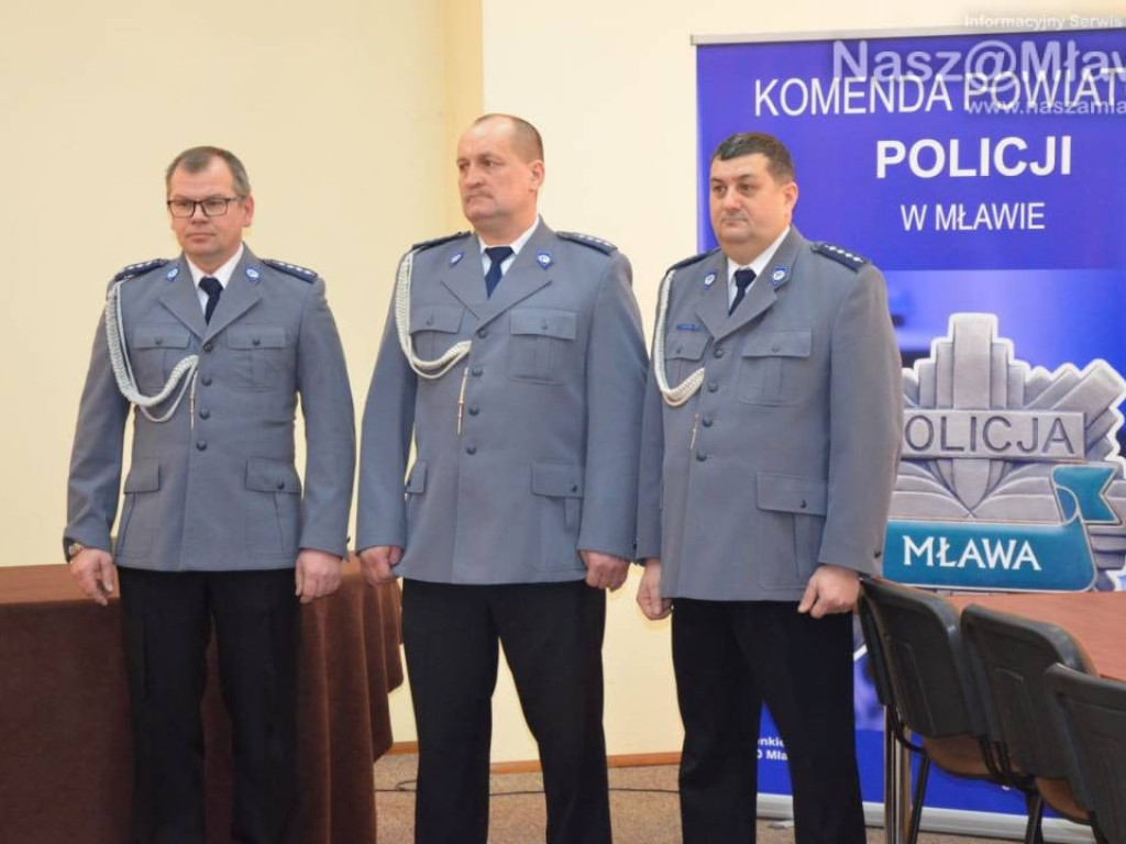 Pożegnanie w mławskiej komendzie