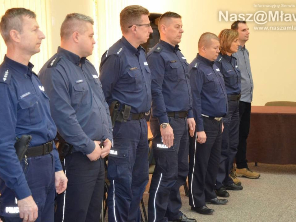 Pożegnanie w mławskiej komendzie