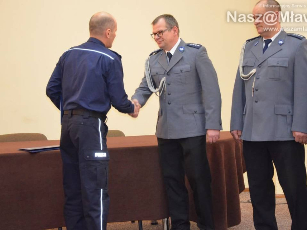 Pożegnanie w mławskiej komendzie