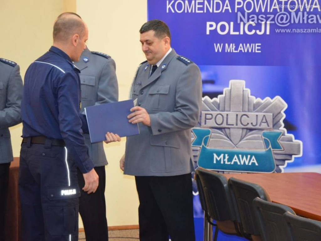 Pożegnanie w mławskiej komendzie