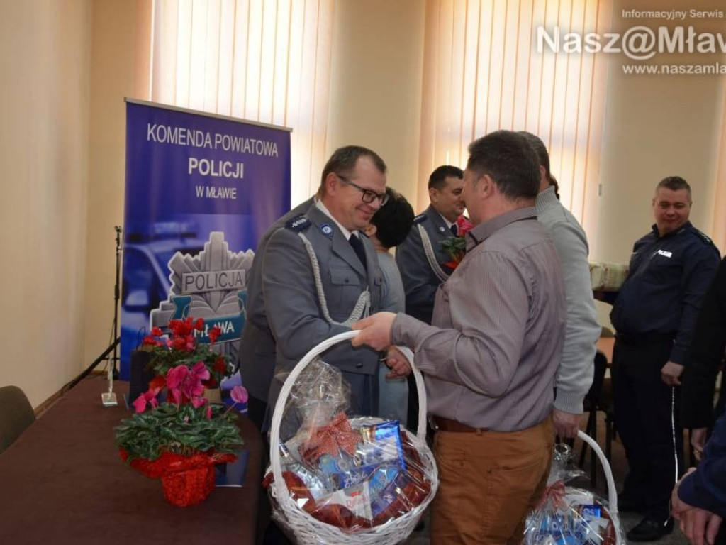 Pożegnanie w mławskiej komendzie