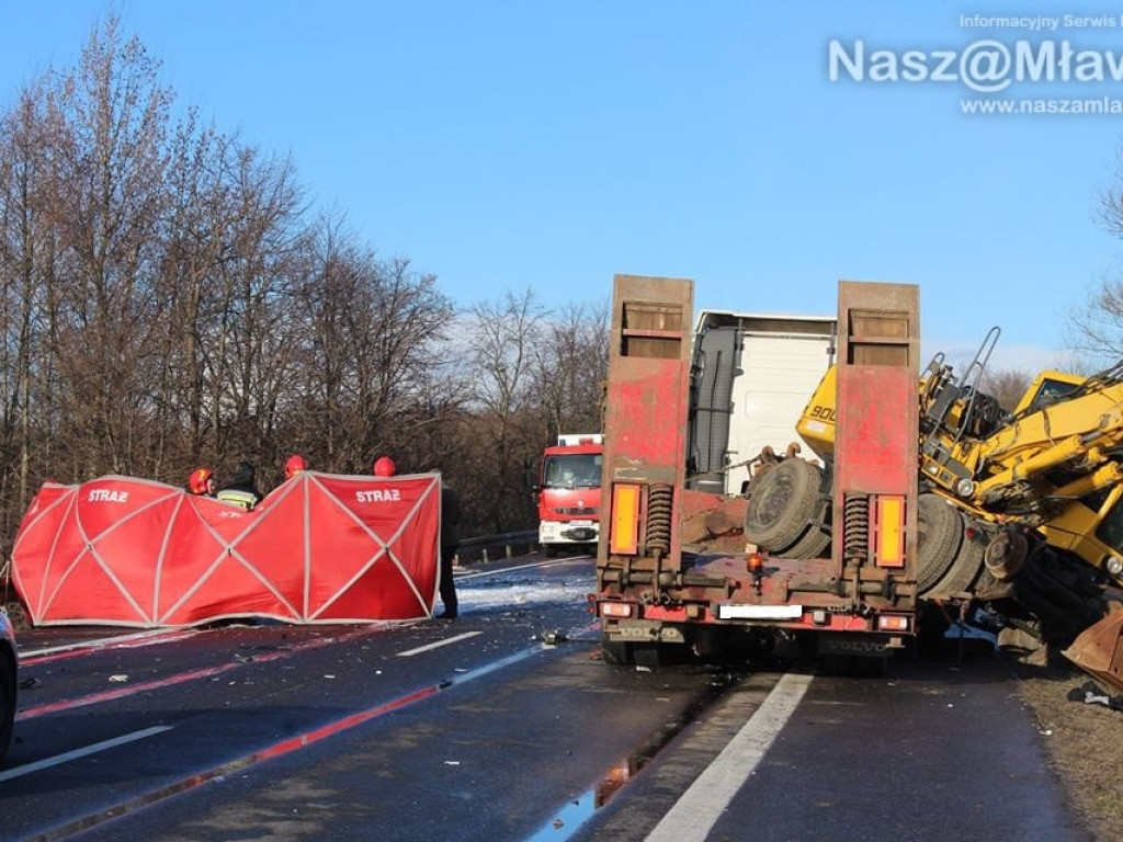 Z ostatniej chwili: Trzy osoby zginęły w płonącym aucie. [AKTUALIZACJA] Tragiczny wypadek na obwodnicy Mławy