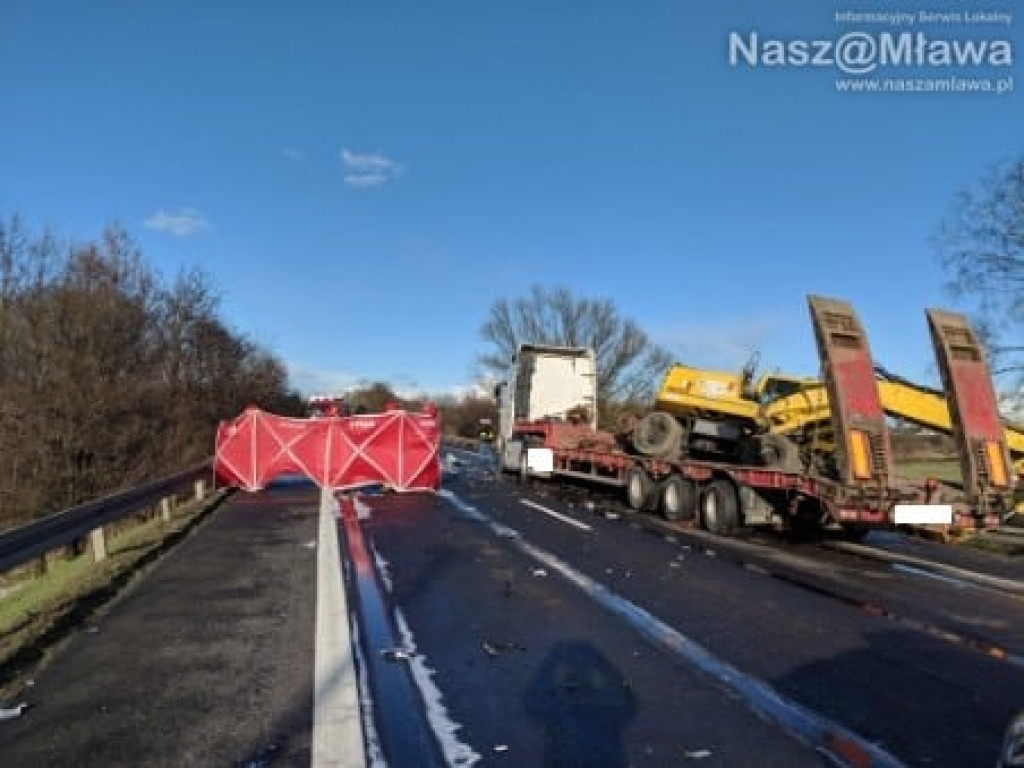 Z ostatniej chwili: Trzy osoby zginęły w płonącym aucie. [AKTUALIZACJA] Tragiczny wypadek na obwodnicy Mławy