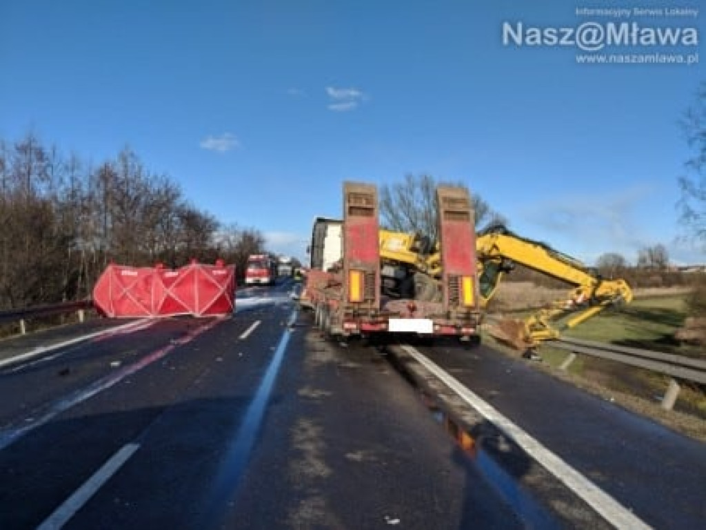 Z ostatniej chwili: Trzy osoby zginęły w płonącym aucie. [AKTUALIZACJA] Tragiczny wypadek na obwodnicy Mławy