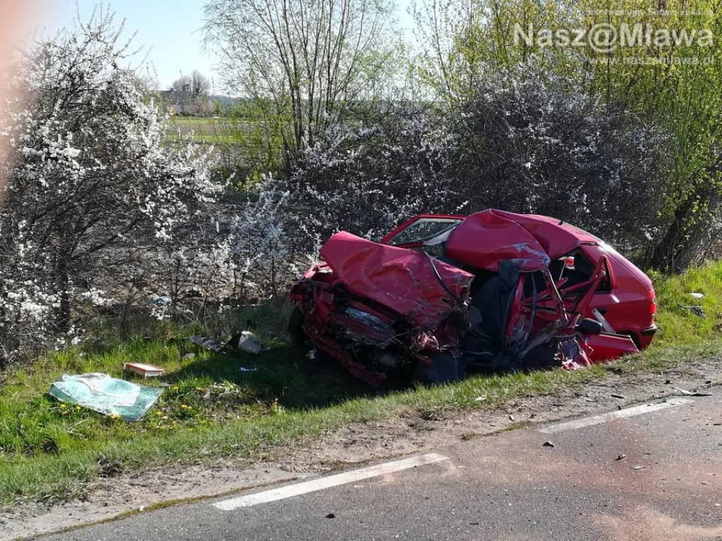 Śmierć kierowcy z Przasnysza. Zjechał na przeciwległy pas ruchu?
