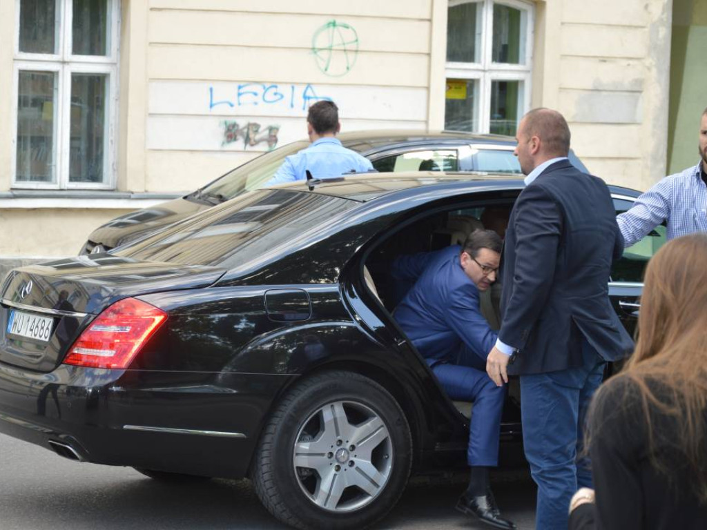 Mława gorąco powitała premiera polskiego rządu Mateusza Morawieckiego