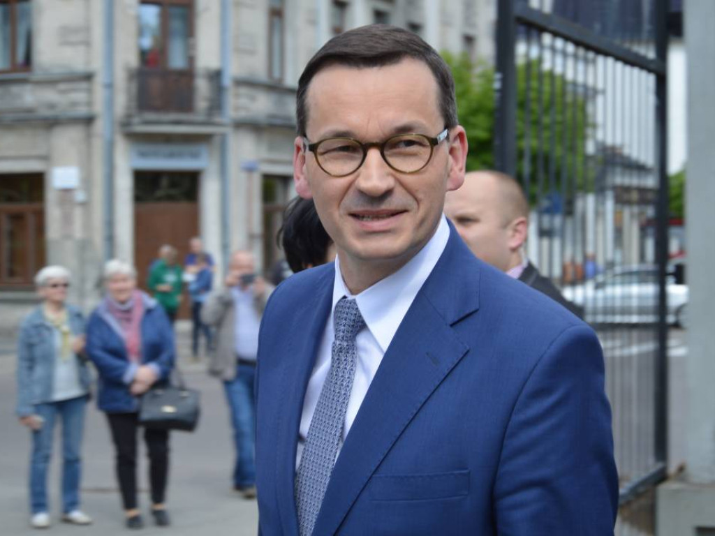 Mława gorąco powitała premiera polskiego rządu Mateusza Morawieckiego