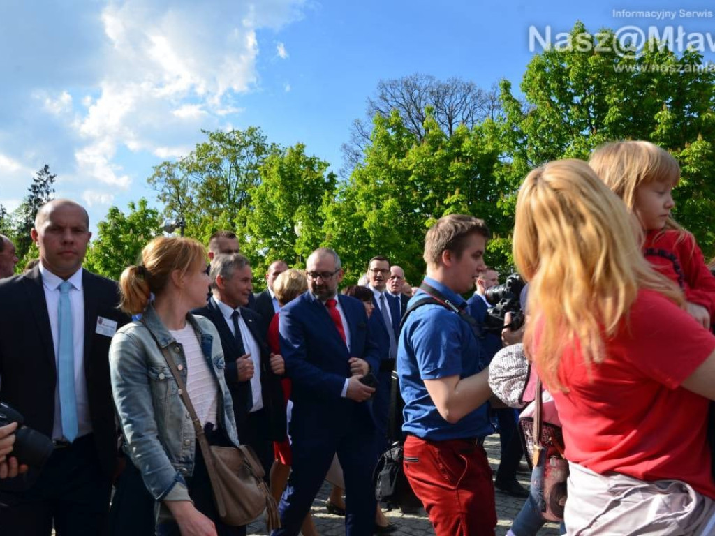 Mława gorąco powitała premiera polskiego rządu Mateusza Morawieckiego