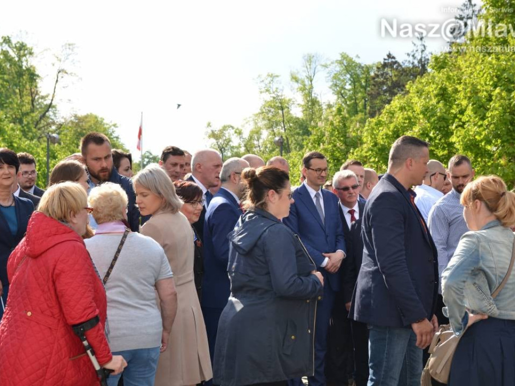 Mława gorąco powitała premiera polskiego rządu Mateusza Morawieckiego