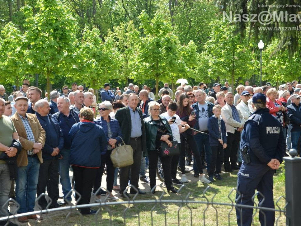 Mława gorąco powitała premiera polskiego rządu Mateusza Morawieckiego